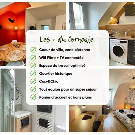 Le Corneille - Ideal Pros & Couples - Centre Historique - Chateau 5Min - Gare 10Min - Au Calme - Fibre Compiègne Eksteriør bilde